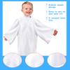 8 Pack Kids Choir Child Water Baptism Judge Graduation Costume for Unisex Matte Baptism Church Event Pastor (M (Size 27, 105-115 cm)) view 3