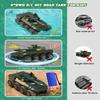 ANTSIR RC Tank Amphibious IFV Remote Control Truck Toy for Kids 5-12, 40+ Min Playtime, 2.4Ghz Waterproof Off-Road Crawler with Manually Rotating Turret (Green Camouflage) view 3
