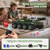 ANTSIR RC Tank Amphibious IFV Remote Control Truck Toy for Kids 5-12, 40+ Min Playtime, 2.4Ghz Waterproof Off-Road Crawler with Manually Rotating Turret (Green Camouflage) view 4
