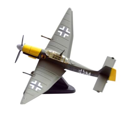 ZEZEFUFU 1:110 Alloy WWII Germany Junkers JU-87 Stuka Bomber Plane Model Aviation Science Exhibition Model Accessory