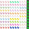120pcs 3 Styles Mini Resin Ducks Tiny Luminous Glitter Duck Bulk Glow in The Dark Small Little Miniature Ducks Plastic Figures for Dollhouse Decor Micro Garden Home Landscape Aquarium Hide Craft Gift view 1