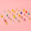 120pcs 3 Styles Mini Resin Ducks Tiny Luminous Glitter Duck Bulk Glow in The Dark Small Little Miniature Ducks Plastic Figures for Dollhouse Decor Micro Garden Home Landscape Aquarium Hide Craft Gift view 3