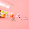120pcs 3 Styles Mini Resin Ducks Tiny Luminous Glitter Duck Bulk Glow in The Dark Small Little Miniature Ducks Plastic Figures for Dollhouse Decor Micro Garden Home Landscape Aquarium Hide Craft Gift view 4