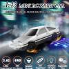 1/43 RC Drift Car, Mini Fast Small Remote Control Car with Gyroscope, 2.4GHz 4WD Full Proportional High Speed Micro Hobby RC Cars with Lights Racing Tires, Toy Model Gift for Adults Kids Boys Girls view 2
