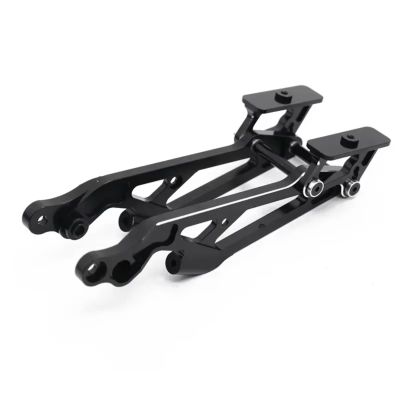 MIXVZARF RC Upgrade Accessories for Arrma 6S for Kraton for Typhon for Talion for Senton for Outcast for Notorious 1/8 Metal Rear Wing Mount Set RC Car Upgrade Parts(Black)