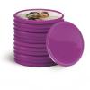 200-1000 Custom Poker Chips, 15 Colors Custom Plastic Tokens Personalized Logo/Text/Photo, Double Sided Print on a Chip, with Storage Box, Good for Drink Token, Bar, Business Card (Light Purple) view 1