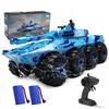 ANTSIR RC Tank Amphibious IFV Remote Control Truck Toy for Kids 5-12, 40+ Min Playtime, 2.4Ghz Waterproof Off-Road Crawler with Manually Rotating Turret (Blue Camouflage) view 1