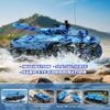 ANTSIR RC Tank Amphibious IFV Remote Control Truck Toy for Kids 5-12, 40+ Min Playtime, 2.4Ghz Waterproof Off-Road Crawler with Manually Rotating Turret (Blue Camouflage) view 2