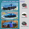 ANTSIR RC Tank Amphibious IFV Remote Control Truck Toy for Kids 5-12, 40+ Min Playtime, 2.4Ghz Waterproof Off-Road Crawler with Manually Rotating Turret (Blue Camouflage) view 3