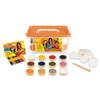 Jovi - Face Paint Schoolpack set 12 jars 8ml with assorted colors + cosmetic pencil + 8 sponges, body paint, make up view 1