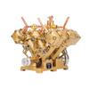 KAROYD RW-V4 Steam Engine Model, Mini V-Shape 4-Cylinder Reciprocating Steam Engine Model for 90-150cm Steamships (Forward and Reverse Rotation/Without Boiler) view 1