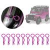 Holigie RC Car Shell Clips,10Pcs RC Car Shell Clip R Shape Metal Body Clips Pins for 1/5 1/6 1/8 1/10 RC Car (Purple) view 3