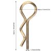 Holigie RC Car Shell Clips,10Pcs RC Car Shell Clip R Shape Metal Body Clips Pins for 1/5 1/6 1/8 1/10 RC Car (Gold) view 2