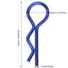 Holigie RC Car Shell Clips,10Pcs RC Car Shell Clip R Shape Metal Body Clips Pins for 1/5 1/6 1/8 1/10 RC Car (Blue) view 2