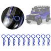 Holigie RC Car Shell Clips,10Pcs RC Car Shell Clip R Shape Metal Body Clips Pins for 1/5 1/6 1/8 1/10 RC Car (Blue) view 3