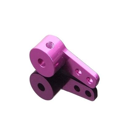 Aluminum Alloy Steering Arms 3MM/4MM/5MM, Color-Coded Single & Double Arms, for Servo Motors & RC Models(3mm-purple-29mm)