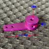 Aluminum Alloy Steering Arms 3MM/4MM/5MM, Color-Coded Single & Double Arms, for Servo Motors & RC Models(3mm-purple-29mm) view 2