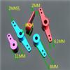 Aluminum Alloy Steering Arms 3MM/4MM/5MM, Color-Coded Single & Double Arms, for Servo Motors & RC Models(4mm-blue-47mm) view 4