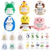 20 Sets Positive Crochet Animal Toy Gift Bulk with Motivational Pun Cards Cute Duck Shark Inspirational Knitted Doll Coworker Appreciation Gift Funny Emotional Support Present for Students Employee view 1
