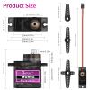 10 Pack Mg90s Servo Motor 9g Micro Servos Kits Metal Gear for DIY Smart Robot Toys RC Toy Car Model Helicopter RC Boat view 2