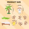 HOOJOJO Five Little Monkeys Nursery Rhymes Felt Board Story Sets Preschool Learning Activities Toddler Interactive Toys Kindergarten Storytelling view 2
