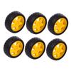BESPORTBLE 6pcs for Boy Girl Smart Car Robot Toys Bauble Wheels for Model Accessories and Versatile Rubber Tire view 1