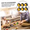 BESPORTBLE 6pcs for Boy Girl Smart Car Robot Toys Bauble Wheels for Model Accessories and Versatile Rubber Tire view 4