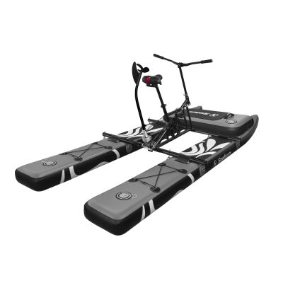 OTELETE Inflatble Water Bike 3.0 for Lake Ocean Water Bicycle for Adults with 3-bladed Propeller Pedal Boats Inflatable Pontoon Mat for Leisure & Entertainment Rental Business,Grey