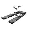 OTELETE Inflatble Water Bike 3.0 for Lake Ocean Water Bicycle for Adults with 3-bladed Propeller Pedal Boats Inflatable Pontoon Mat for Leisure & Entertainment Rental Business,Grey view 1