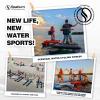 OTELETE Inflatble Water Bike 3.0 for Lake Ocean Water Bicycle for Adults with 3-bladed Propeller Pedal Boats Inflatable Pontoon Mat for Leisure & Entertainment Rental Business,Grey view 4