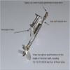 Shaft System Support Assembly, 4mm Hanger and Shaft Fixing Bracket for Remote Control Boats, with Sets of Left Hand Propeller for Single Motor(10CM-2.3MM) view 2
