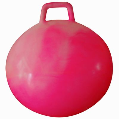 AppleRound Hippity Hoppity Hopball with Pump, Sit-on Bouncy Exercise Ball with Handle, 22 inch / 55 cm for Kids & Teens Ages 10-13, Cloud Colors