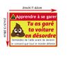 120pcs French Parking Violation Stickers Illegally Parked Decal 2x3 Inch Multi Reasons Parking Violation Label Funny Prank Its Time to Punish Parking Lot Idiots Gag Gift view 2