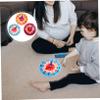 Kisangel 3pcs Boy Girl Educational Wooden Clock Toy for Learning Color Recognition Family Interaction Safe and Lightweight Montessori Teaching Aid view 4