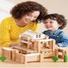 105Pcs Wooden Building Blocks Construction Set for Kids Ages 3-8,Preschool Learning Toys for Toddlers, Boys & Girls Birthday Gift, Educational STEM Toy view 2
