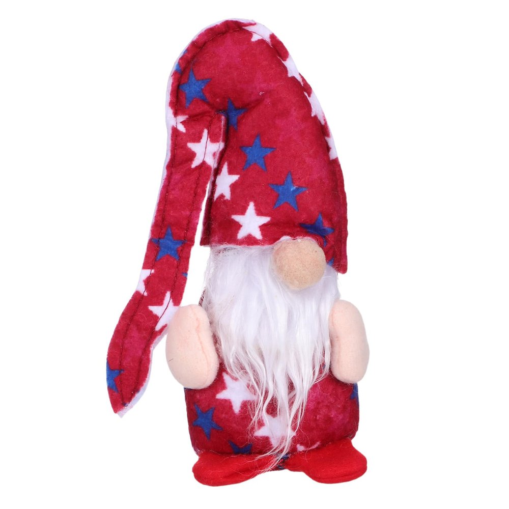 Abaodam Patriotic Gnome Figurines Charming Plush Decorations for Fourth of July Labor Day Memorial Day Celebrations for Desktop Indoor Spaces
