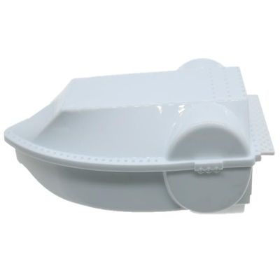 DIY RC Boat Hull Kit with Cabin & Deck, 190mm x 85mm x 52mm, Assemble Your Own Electric Boat(White)