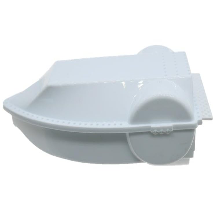 DIY RC Boat Hull Kit with Cabin & Deck, 190mm x 85mm x 52mm, Assemble Your Own Electric Boat(White)