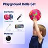U&C Planet Playground Balls for Toddler 1-3, 2 Pack 6 inches Rubber Balls with Pump, Kickball Outdoor Indoor Game for Kids 1-5 Years, Catoon Balls with Unicorn Butterfly for Boys Girls view 3