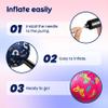 U&C Planet Playground Balls for Toddler 1-3, 2 Pack 6 inches Rubber Balls with Pump, Kickball Outdoor Indoor Game for Kids 1-5 Years, Catoon Balls with Unicorn Butterfly for Boys Girls view 4