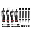 Mesimsple Front Rear Shocks CVD Drive Shaft Kit & Body Clips for Arrma 1/10 Big Rock V3 RC Car Driveshaft Upgrade Parts view 1
