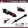 Mesimsple Front Rear Shocks CVD Drive Shaft Kit & Body Clips for Arrma 1/10 Big Rock V3 RC Car Driveshaft Upgrade Parts view 4