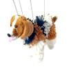 Artisan Owl Beagle Marionette Puppet - Yarn Dog with Wooden Feet, Detachable Strings view 2