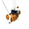 Artisan Owl Beagle Marionette Puppet - Yarn Dog with Wooden Feet, Detachable Strings view 3