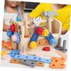 HOMOBABE 1set Boy Girl Tool Set Educational Boy Girl Tool Kit Portable Carrying Basket for Imaginative Play Birthday for Boys Girls Interactive Learning view 4