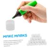 BESPORTBLE 20pcs Rounded Corner Acrylic Blank Dices Fun Blank Dice for Boys and Girls DIY Math Teaching Props view 3