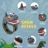 cxjoigxi Dinosaur Walkie Talkies for Kids, Dinosaur Toys, Rechargeable Wrist Walkie Talkie with Flashlight, Outdoor Adventure Camping Gear, T-Rex Dino Toy Birthday Gifts for Boys Girls 3-12 Years Old view 3