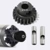 0.5M Pinion Gear 21T Hardened Steel 3.175mm Bore with 2.3mm Adapter, Precision Motor Gear for ARRMA 1/14 Typhon 1/16 Mojave 1/18 Granite, Losi 1/12, 0.5Mod Gear 13T-27T for HOBBYWING Motors view 4