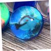 Kisangel 5pcs Sea Fish Bouncy Ball Soft Rubber Jumping Balls for Boy Girl -Themed Toys for Safe and Odorless Blue Design view 2