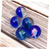 Kisangel 5pcs Sea Fish Bouncy Ball Soft Rubber Jumping Balls for Boy Girl -Themed Toys for Safe and Odorless Blue Design view 3